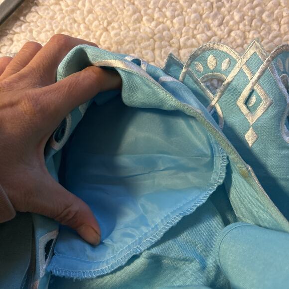 Bob Mackie Wearable Art Twin set Jacket & Tank Top 1X Embroidered Linen Cut Outs - Picture 4 of 7